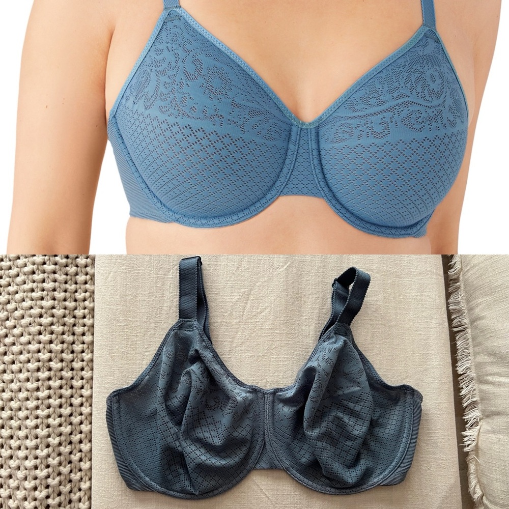 Wacoal Women's Visual Effects Minimizer Bra - 34G (DDDD), Bluestone
